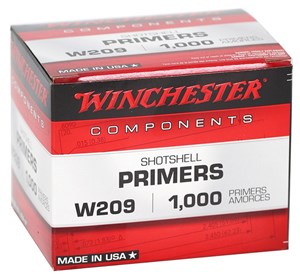 WINCHESTER
W209
SHOTSHELL PRIMERS

SPECIAL
$195 /PER 1000