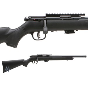 SAVAGE
93FVSR
MODEL 93FVSR
22 WMR 5 SHOT
BLUED FINISH
SYNTHETIC STOCK
VARMINT THREADED 16" BARREL

NEW $769
