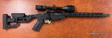 Ruger Precision 22LR with Nikko Mountmaster 4-12x50 AO scope. Very good condition. 10 shot magazine