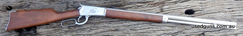 Nice Rossi model 92 in hard hitting 44 Mag. Heavy stainless steel Hexagonal Barrel. 10 shot. Few marks on timber. Overall a lovely rifle. Only $49 Dealer Delive