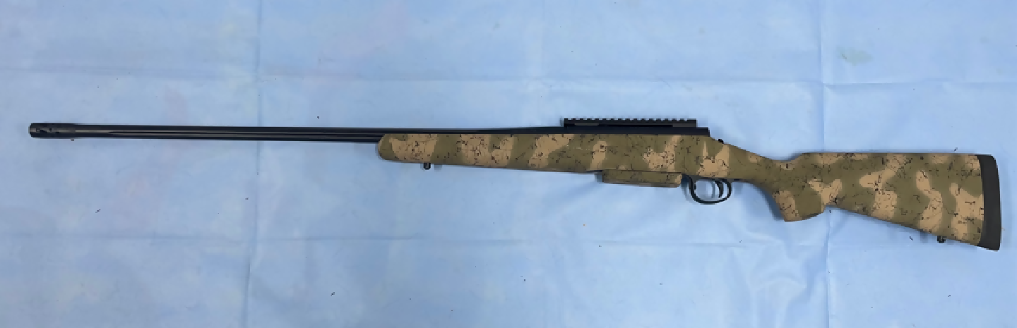 H-S Precision Pro-Series 2000. Only fired at factory.  Guaranteed half MOA which is exceptional for a light hunting rifle.