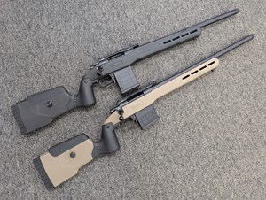 HOWA
1500 FIELD VARMINT
CLASSIC BLUED FINISH
20" VARMINT BARREL
THREADED MUZZLE
MDT PIC RAIL
MDT POLYMER MAGAZINE
MDT FIELD SYNTHETIC STOCK
WITH ADJUSTABLE CHEEK REST &
M-LOK FOREND
HACT ADJUSTABLE TRIGGER

AVAILABLE IN
BLACK 223REM 1 IN 8" TWIST NEW $1149
FDE 223REM 1 IN 8" TWIST NEW 