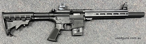 Smith & Wesson M&P 15-22 22LR with 10 inch barrel. Prohibited in NSW, check your state regs. Comes with barrel extension (silencer lookalike) and a few accessor