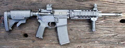 Nice Warwick WFM4 in great condition. H&K open sights. Tango Down front grip. ATI adjustable rear stock. Magpul pistol grip. 1 x 30 round Magpul Pmag. UTG (USA)