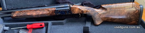 You may wait up to 18 months for a gun to arrive here from Perazzi. This beautiful gun is available now and is in absolutely immaculate condition. Was purchased