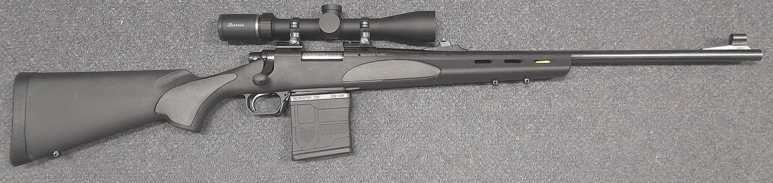 Remington 700 BDL A series in a Magpul stock in excellent condition. Comes fitted with Burris 3-9x40 Droptine in very good condition and a 10 shot magazine. Als