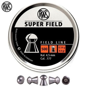 RWS
2317681
SUPER FIELD
177CAL 8.3GR
AIR RIFLE PELLETS

$29.90 /PER 500
$254.15 /PER 5000