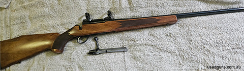 top quality rifle still in excellent condition throughout barrel and bolt face excellent as is the timber and blue from factory with out a rear sight and front 