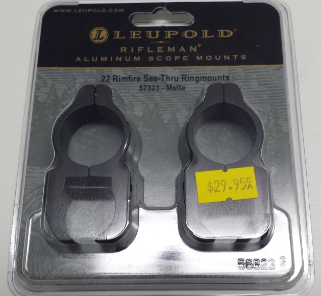 Rifleman .22 RF 3/8-inch Detachable See-Thru Rings