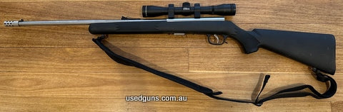 Great accurate little rifle with machined muzzle brake. Cheap at $400 (Half new price)
