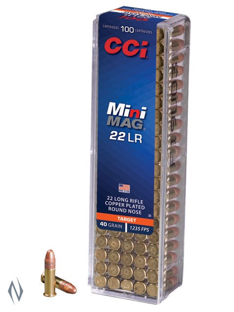 CCI 22LR MINI MAG 40GR HV SOLID 1235FPS (100PK)