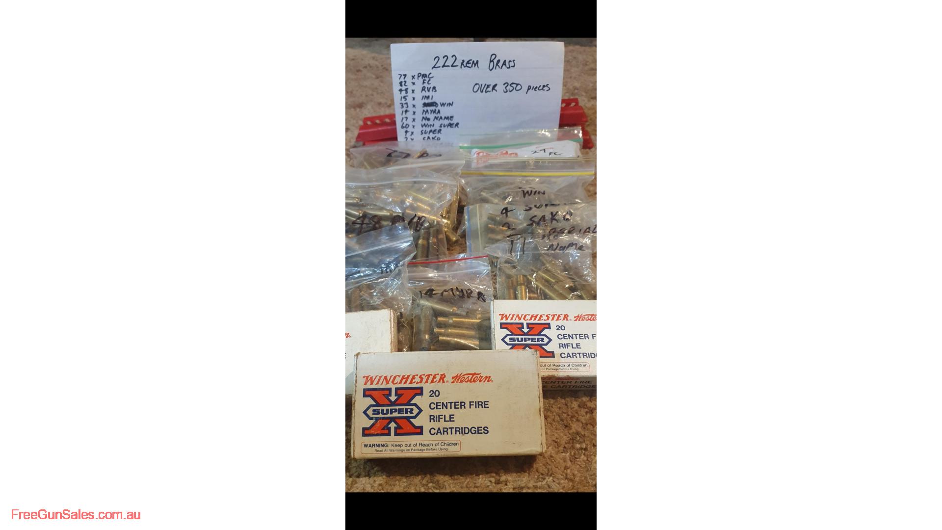222 REM BRASS USED West Wyalong