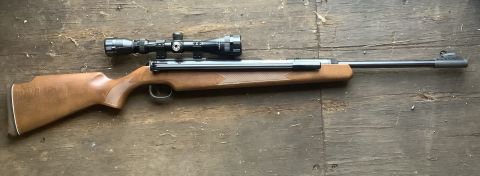 Accurate side lever air rifle. Bought new about 30 years ago. Had little use. This rifle has sold.