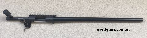 Remington 700 with varmint barrel in 243W, fired approximately 500 rounds. Comes with pic rail, KRG bolt knob and Rifle Basics trigger. Will throw in original 2