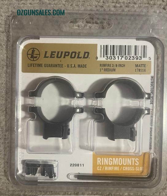 Leupold Rimfire Rifle 1" Medium Mounts