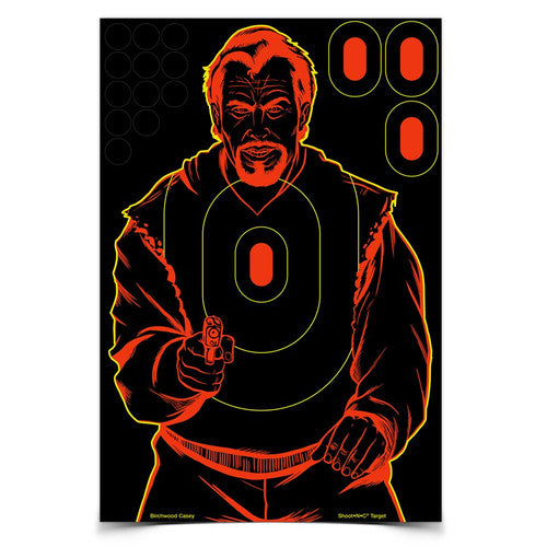 BIRCHWOOD CASEY SHOOT-N-C BAD GUY SILHOUETTE TARGET 5PK