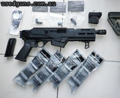 As new, unfired Ruger PC Charger for sale. Includes everything in the photo: all accessories that originally came with the gun plus 4 new Magpul Glock magazines