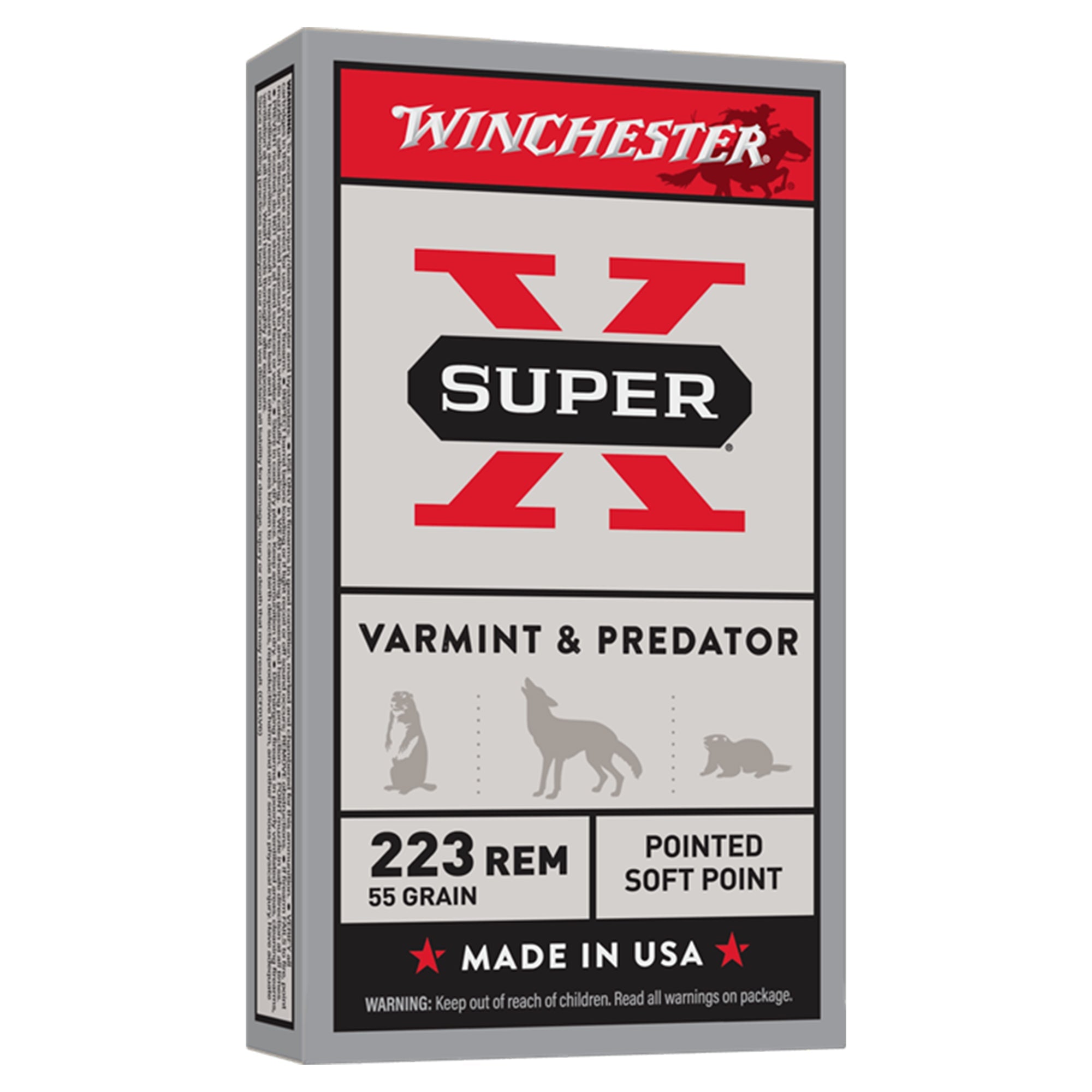 Super X 223Rem 55gr PSP