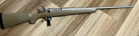 Kimber 84M Hunter in stainless with synthetic stock. Extremely lightweight (2.4kg) with detachable magazine. This model comes from factory with sub-MOA guarante