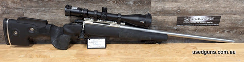 Excellent condition Tikka T3X in 223, comes with a GRS Berserk stock as well as the original that can be shipped. Shipping extra.