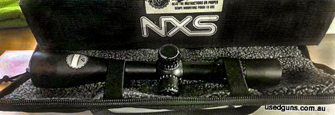 Nightforce NXS 3.5-15 x 50 MOA (mil dot Ret) scope not required anymore. Comes with box