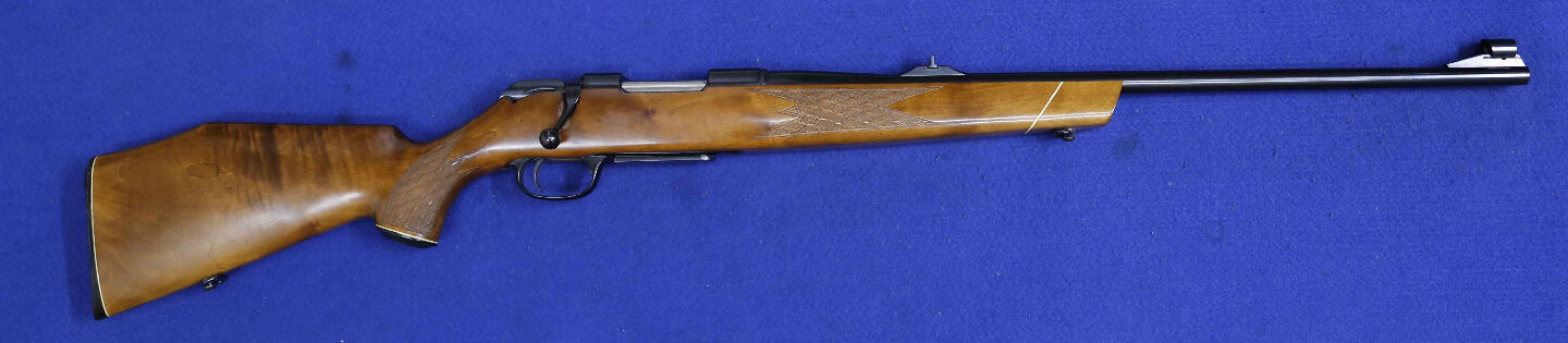 Krico 308win, timber stock, sporter blue barrel. open sights, detachable magazine'