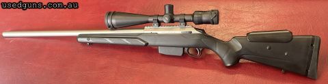 Tikka T3 Super Varmint- Fired 40 rounds! Heavy Barrel 1:8 twist- shoots great- absolutely excellent condition- ready to shoot. Quality Meopta scope on Leopold r