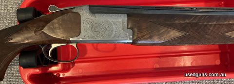 As new, Shot three rounds of clays, Grade 5 hand engraved timber, in original box with all paperwork and chokes. Not a mark on timber or gun. Other pics on requ
