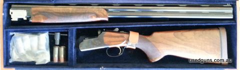 Fabarm - Sporter Mod Delta 12G U/O shotgun in very good condition. Comes cased with full set of removable chokes (6 in all) and 2 snap caps. Shortened stock per