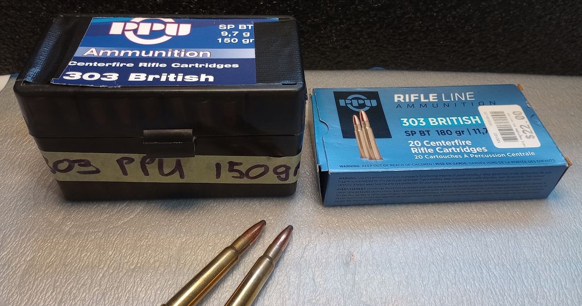 303 British ammunition and reloading and 7mm Vmax