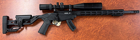 USED Ruger Precision 22LR Bolt action Rimfire Rifle. Comes with BX15 Magazine, Simmons 6-24x50 Scope and Compensator. Good Condition. Reasonable offer considere