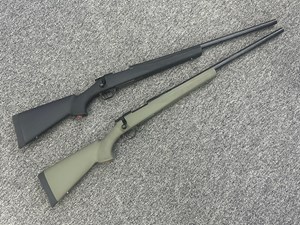 HOWA
1500 VT
5 SHOT
24" VARMINT BARREL
BLUED FINISH
HACT ADJSUTABLE TRIGGER
ALLOY PILLAR BEDDED STOCK

AVAILABLE IN
223REM, 1 IN 8" BLACK SPECIAL NEW $690
223REM, 1 IN 8" OD GREEN SPECIAL NEW $690
22-250 BLACK SPECIAL NEW $690
22-250 OD GREEN SPECIAL NEW $690
243WIN BLACK SPECIAL NEW $6