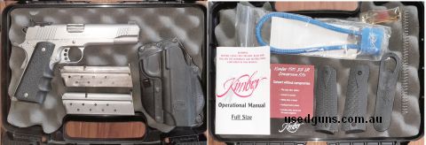 Extremely accurate gun. Hogue grips, Trigger has been lightened. 2 magazines, original grips in case, holster, spare spring cut down a touch for lighter loads.