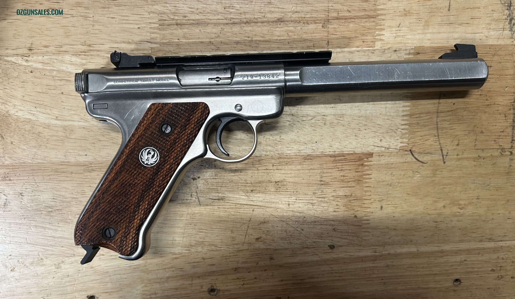 Ruger Mark II stainless slab sided 22lr