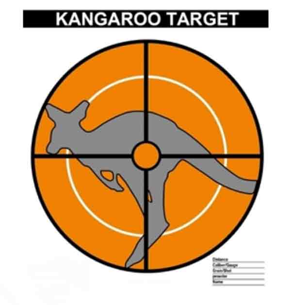 Kangaroo Target 20 Pack 256mm by 305mm