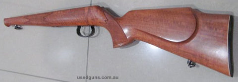 Anschutz model 1515 22 magnum factory stock only. Comes with perfect deep blue trigger guard and butt plate/sling swivels. This stock is unfurbished and in exce