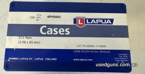 Brand 100 box of Lapua 223 Brass. Box is unsealed but has never been used. Was for a gun build that never happened.