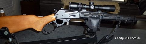 FOR Sale is my Marlin 336W in 30/30 W. Rifle has a Midwest industries Fore end, XS Sights and full length rail and a Vortex Crossfire 2, 2 - 8 Scout Scope and r