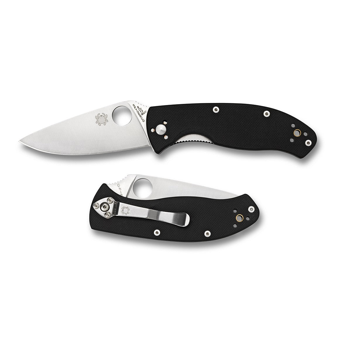 SPYDERCO TENACIOUS G10 BLACK - PLAIN BLADE