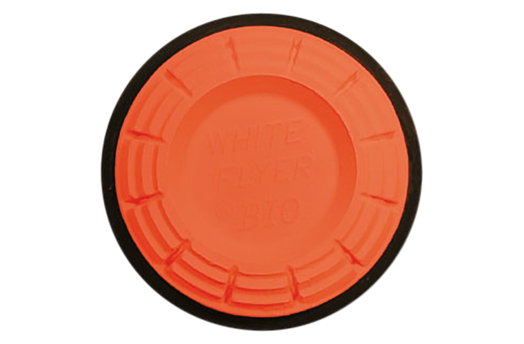 WHITE FLYER BLACKOUT CLAY TARGETS - ORANGE DOME 108MM (135 BOX)