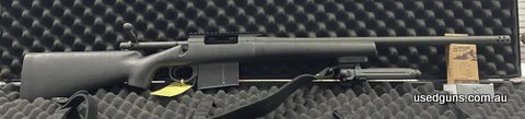 Remington 700 MLR 338 Lapua. Picatinny rail, detachable steel magazine, Magpul bipod and leather sling.