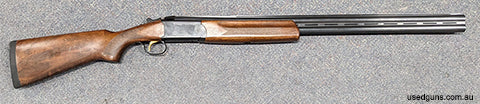 A Stoeger Condor U/O 12ga shotgun in very good condition. This is an ejector model with 30" barrels, adjustable chokes and chambered for 3" 12Ga. This gun is in
