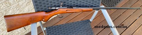 In very good condition. Would be "excellent" but has a poor "S" scratched under the fore-end. "JGA" in a circle on the top of the receiver. Been in the safe for
