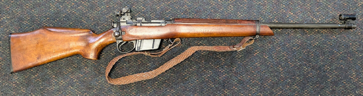 A Lee Enfield target rifle in 308 Win in very good condition. This rifle is from a collectors deceased estate and has been store in grease since 2002. This rifl