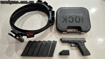 Great setup as for a introductory to IPSC shooting. Pistol is good condition, only selling as I am getting out of the sport. Includes CR Speed belt with holster