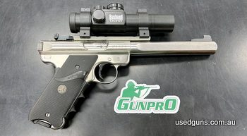 Ruger Mk II Target in good condition. Comes with 1 mag and Bushnell trophy optic,