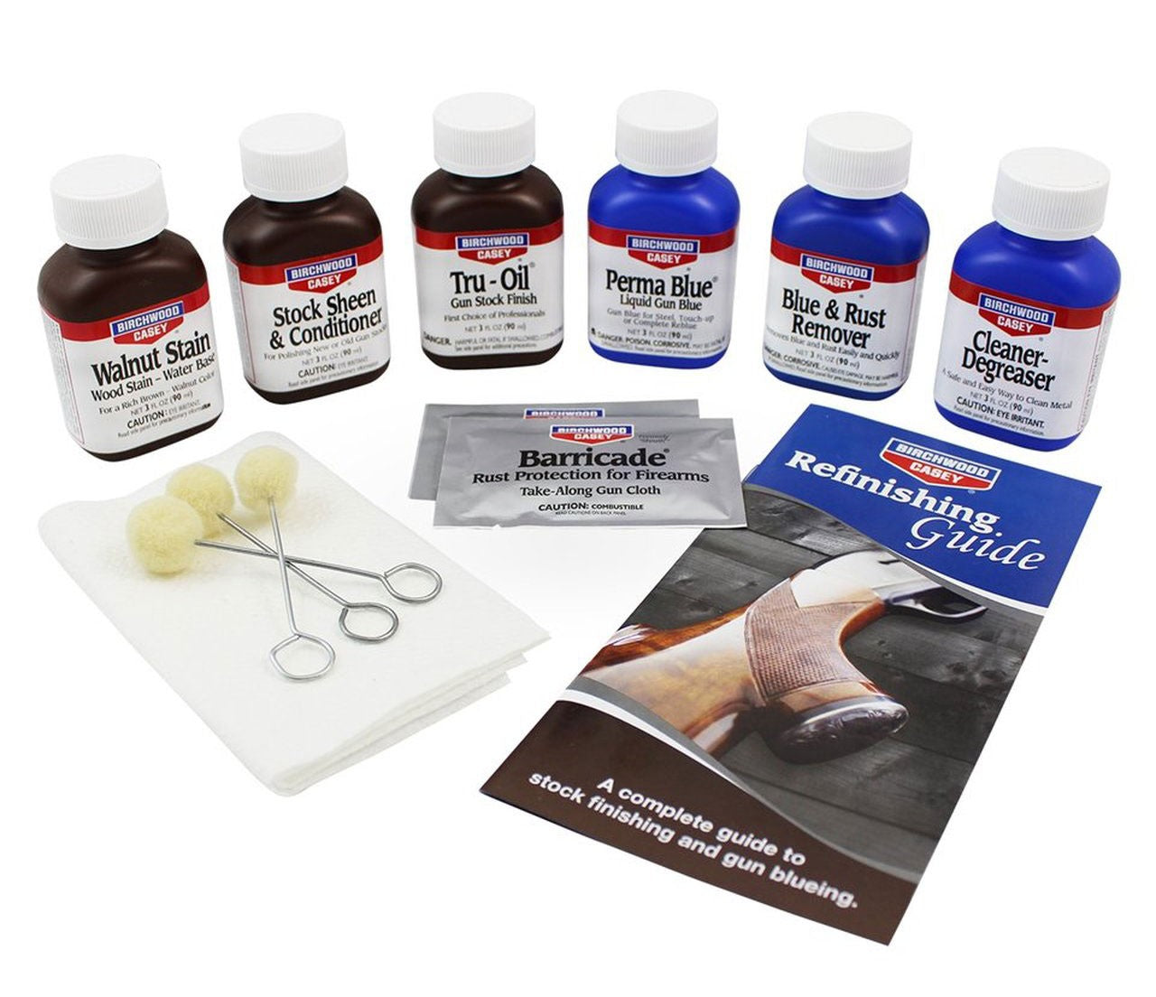 BIRCHWOOD CASEY PERMA BLUE LIQUID & TRU-OIL DELUXE KIT