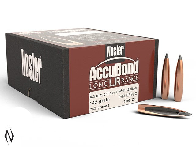 NOSLER 6.5MM 142GR SP ACCUBOND LR 100PK