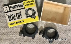 Parker Hale 1" RAL3 Mounts in original box. Phone 0429849007. If reply by email please forward return phone number.