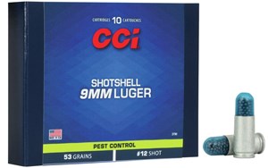 CCI
C3790
9MM LUGER SHOTSHELL
PACK 10 ROUNDS

$41.90 /PER PACK